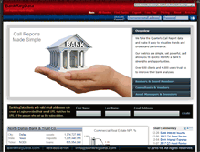 Tablet Screenshot of bankregdata.com